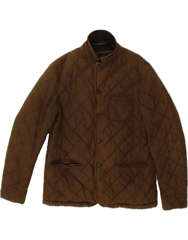 Women's High Street Fashion ALL SAINTS Womens Quilted Jacket UK 18 XL Brown