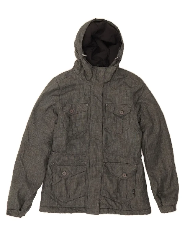 Flash Sale Online VANS Womens Hooded Windbreaker Jacket UK 10 Small Grey Polyester