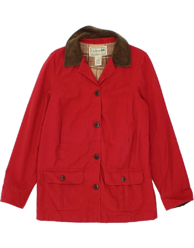 Women's Activewear for Exercise and Sports L.L.BEAN Womens Windbreaker Jacket UK 14 Medium Red Cotton Women's Activewear for Exercise and Sports L.L.BEAN Womens Windbreaker Jacket UK 14 Medium Red Cotton