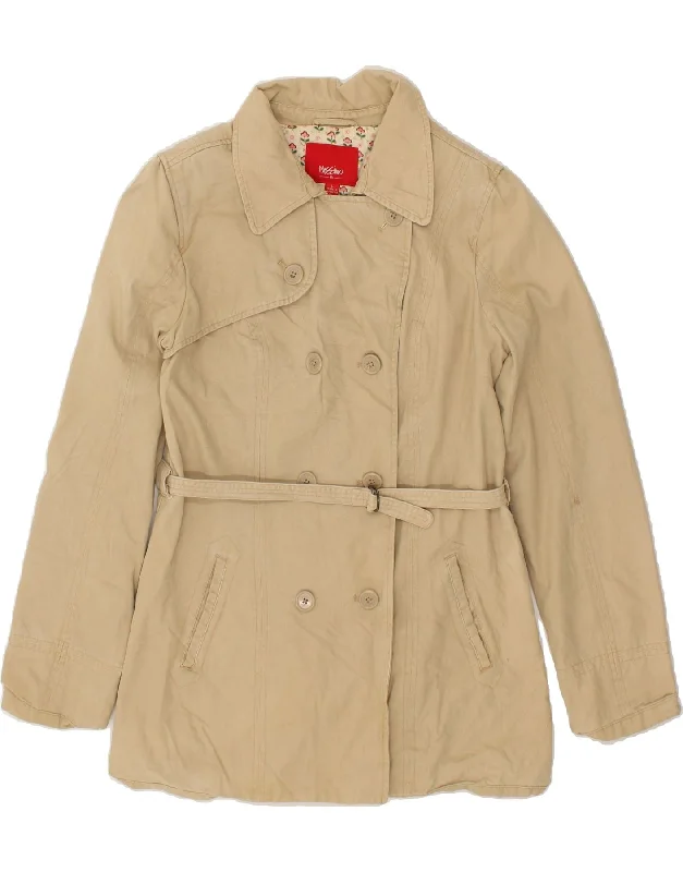 Women's Resort Apparel MOSSIMO Womens Double Breasted Coat UK 14 Large Beige