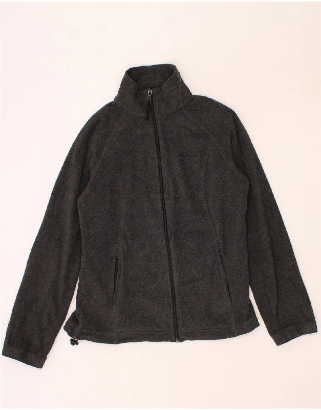 Women's Fashion Clothing COLUMBIA Womens Fleece Jacket UK 12 Medium Grey Polyester