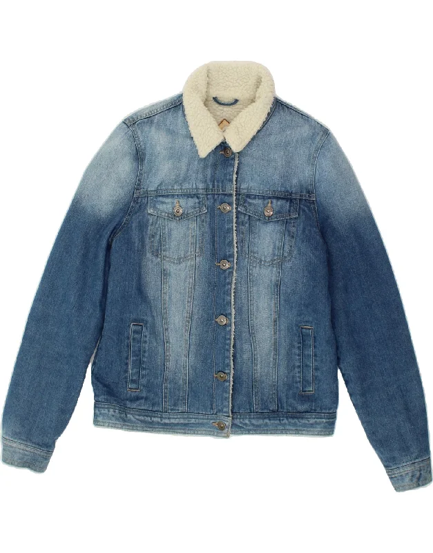 Cheap Women's Clothing Online BELLFIELD Womens Denim Sherpa Jacket UK 12 Medium Blue Cotton Cheap Women's Clothing Online BELLFIELD Womens Denim Sherpa Jacket UK 12 Medium Blue Cotton