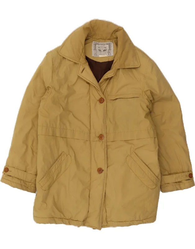 Stylish Women's Clothing VINTAGE Womens Windbreaker Jacket UK 10 Small Yellow