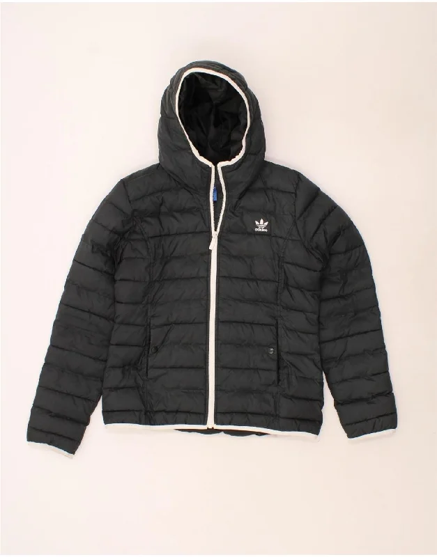 Comfortable Loungewear for Women ADIDAS Womens Hooded Padded Jacket UK 16 Large Black Polyester Comfortable Loungewear for Women ADIDAS Womens Hooded Padded Jacket UK 16 Large Black Polyester