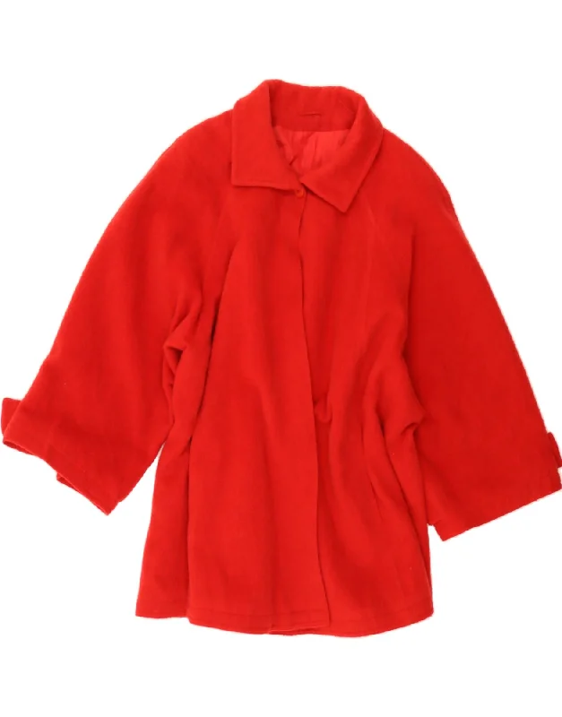 Comfortable Casual Women's Clothing VINTAGE Womens Overcoat EU 44 XL Red