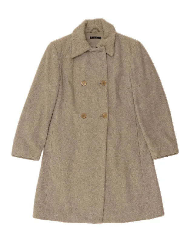 Fashion-forward Women's Wear SISLEY Womens Double Breasted Coat IT 42 Medium Grey Wool Fashion-forward Women's Wear SISLEY Womens Double Breasted Coat IT 42 Medium Grey Wool