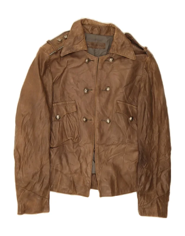 Women's Evening Wear for Special Occasions VINTAGE Womens Leather Jacket IT 42 Medium Brown Leather Women's Evening Wear for Special Occasions VINTAGE Womens Leather Jacket IT 42 Medium Brown Leather