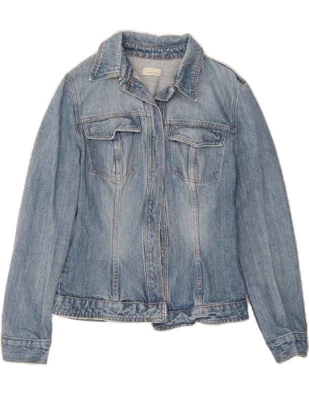 Tailored Clothing For Women PINKO Womens Open Denim Jacket UK 12 Medium Blue