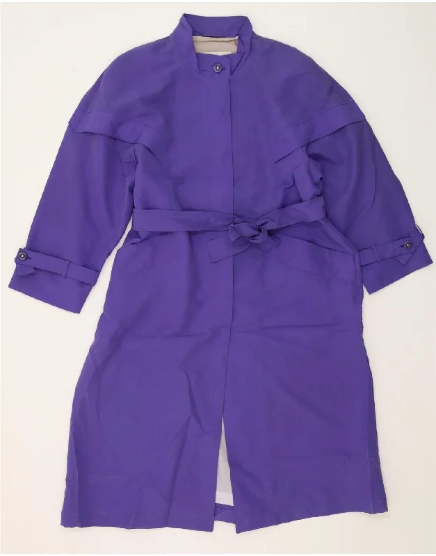 Women's Athletic Outfit LONDON FOG Womens Overcoat US 16 2XL Purple Polyester