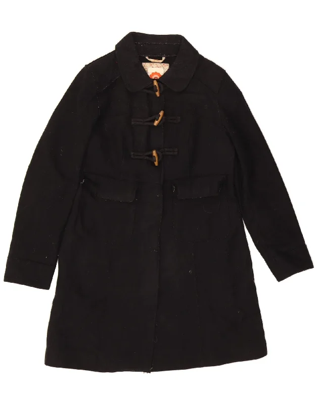 Comfortable Women's Clothing WHITE STUFF Womens Duffle Coat UK 10 Small Black Wool