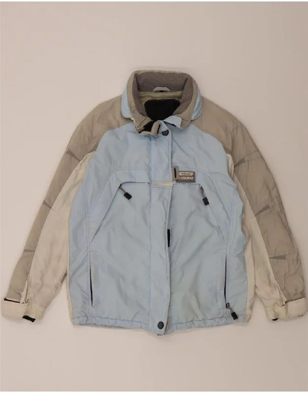 Comfortable Casual Wear COLMAR Womens Windbreaker Jacket EU 42 XL Blue Colourblock Polyamide