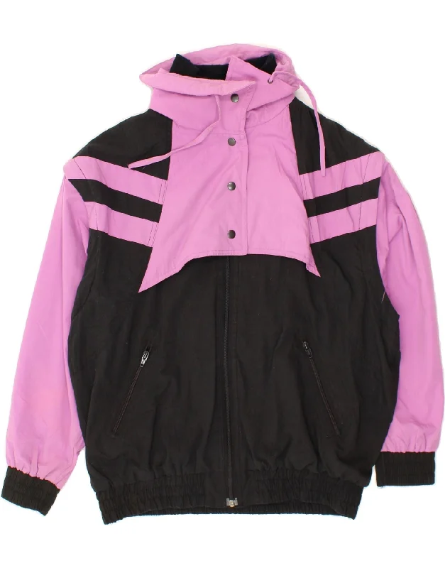 Women's Trendy Activewear Apparel C&A Womens Bomber Jacket EU 40 Medium Black Colourblock Polyester Women's Trendy Activewear Apparel C&A Womens Bomber Jacket EU 40 Medium Black Colourblock Polyester