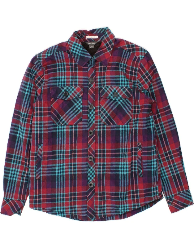 Clothing Sales EDDIE BAUER Womens Oversized Bomber Jacket UK 10 Small Multicoloured Check Clothing Sales EDDIE BAUER Womens Oversized Bomber Jacket UK 10 Small Multicoloured Check
