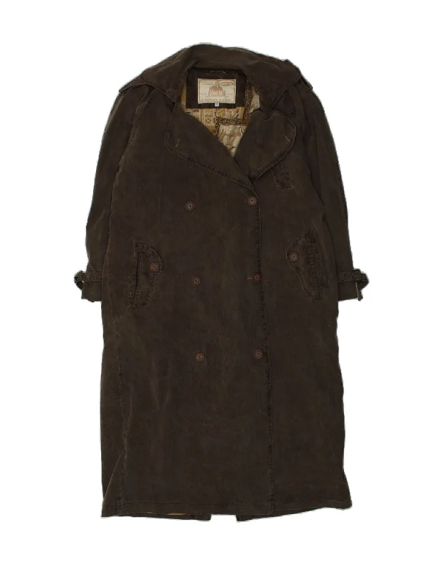 Women's Vintage-Inspired Clothing VINTAGE Womens Denim Coat UK 18 XL Brown Cotton