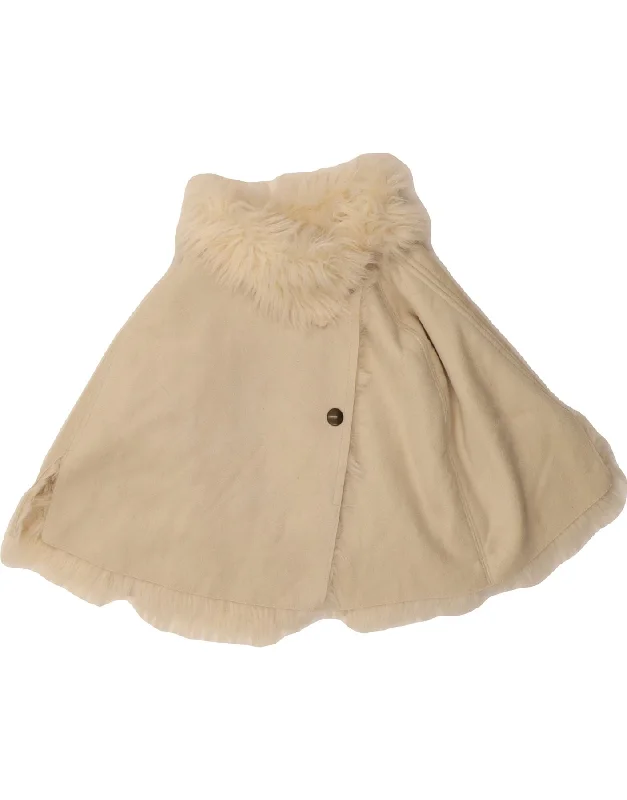 Charming Women's Clothes For Special Events BENETTON Womens Sherpa Poncho Coat IT 38 XS Beige Modacryl Charming Women's Clothes For Special Events BENETTON Womens Sherpa Poncho Coat IT 38 XS Beige Modacryl