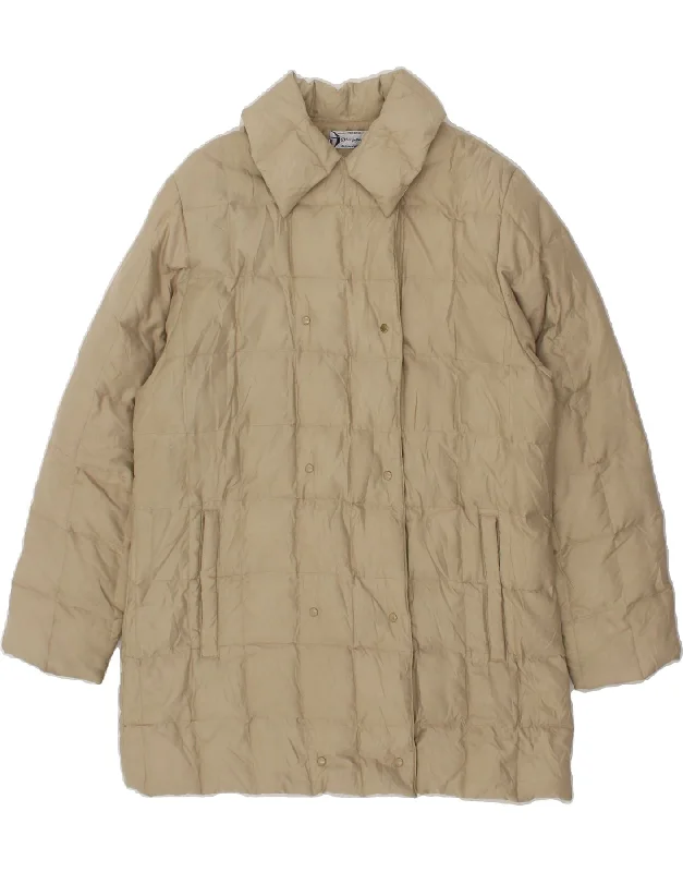 Trendy Street Style Clothing SERGIO TACCHINI Womens Double Breasted Padded Coat UK 14 Medium Beige Trendy Street Style Clothing SERGIO TACCHINI Womens Double Breasted Padded Coat UK 14 Medium Beige