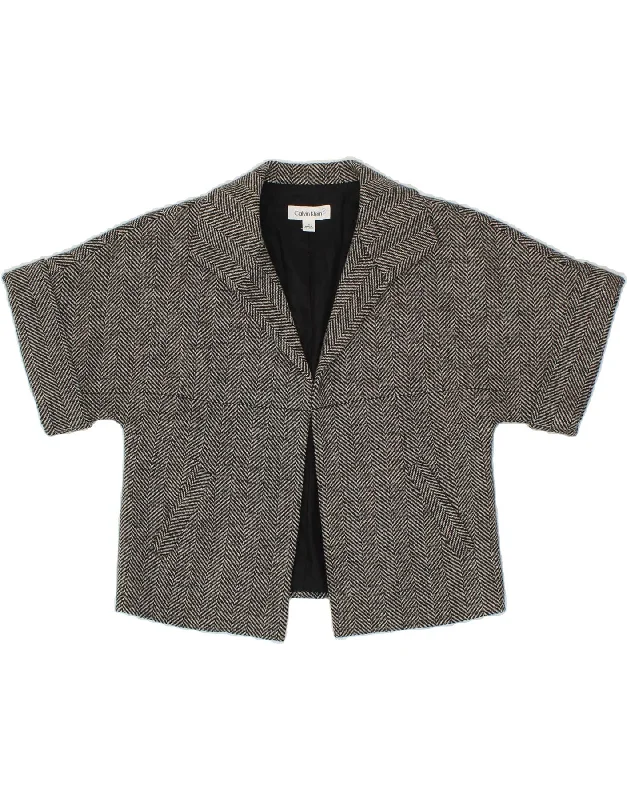Casual Dresses for Women CALVIN KLEIN Womens Crop Open Blazer Jacket UK 10 Small Black Herringbone Casual Dresses for Women CALVIN KLEIN Womens Crop Open Blazer Jacket UK 10 Small Black Herringbone