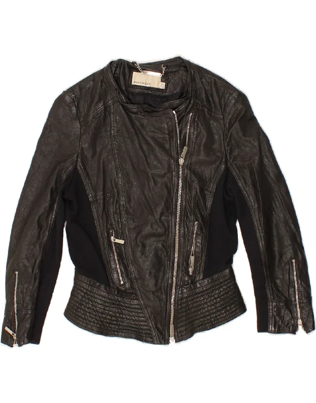 Best Online Boutiques KAREN MILLEN Womens Crop Leather Jacket UK 8 Small Black Leather Best Online Boutiques KAREN MILLEN Womens Crop Leather Jacket UK 8 Small Black Leather