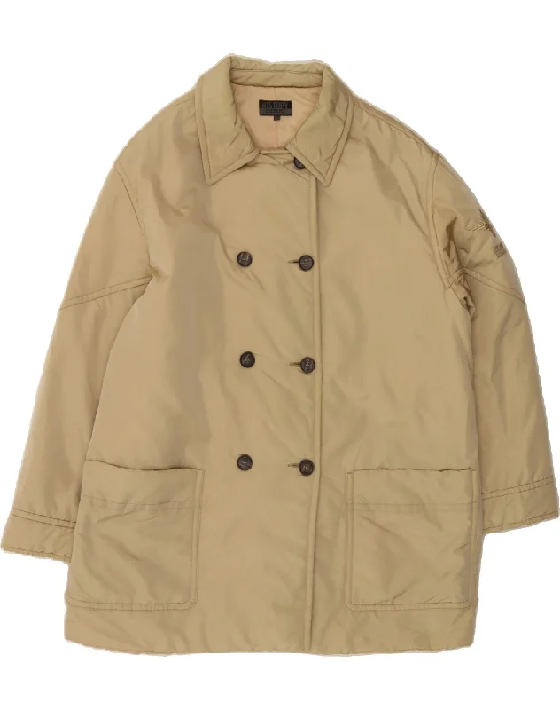 Women's Clothing For Everyday Wear ICEBERG Womens Oversized Double Breasted Coat EU 46 XL Beige Polyamide Women's Clothing For Everyday Wear ICEBERG Womens Oversized Double Breasted Coat EU 46 XL Beige Polyamide