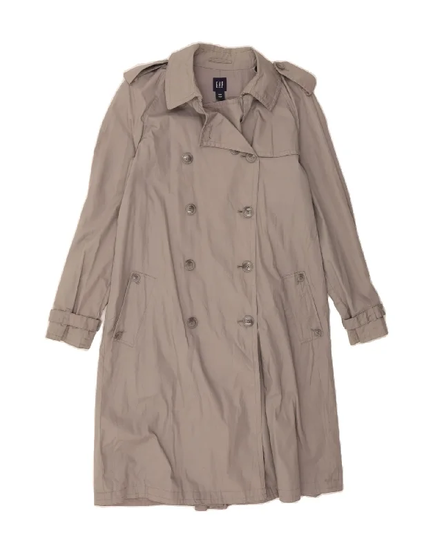 Women's Holiday Apparel GAP Womens Trench Coat UK 14 Medium Grey