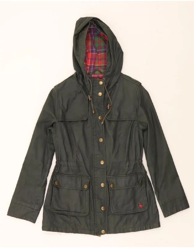 Women's Office Clothing JACK WILLS Womens Hooded Utility Jacket UK 10 Small Khaki