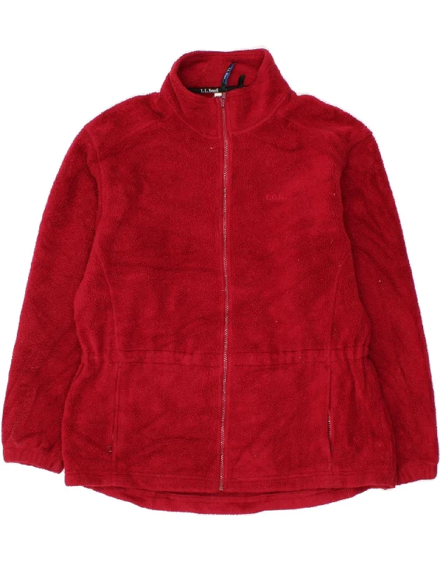 Women's Outfit For The Office L.L.BEAN Womens Fleece Jacket UK 20 2XL Red