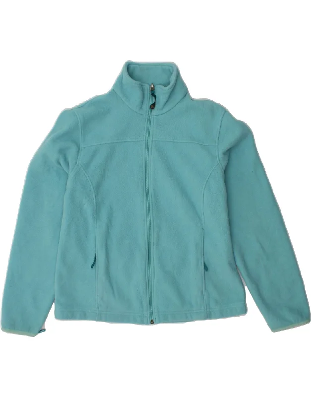 Women's Vacation Clothes L.L.BEAN Womens Fleece Jacket UK 10 Small Blue Polyester