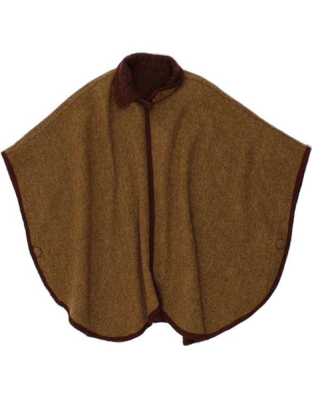 Exclusive Online Sale VINTAGE Womens Poncho Coat One Size Khaki