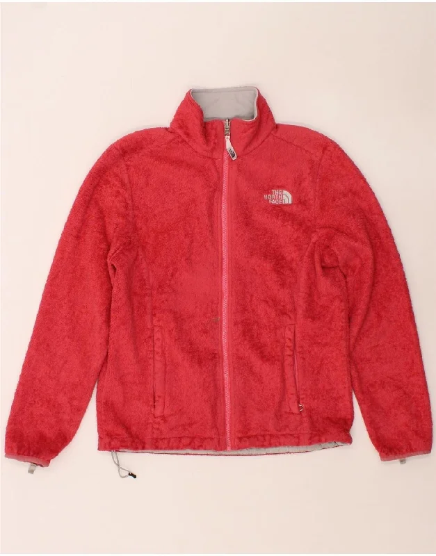 Women's Seasonal Clothes THE NORTH FACE Womens Fleece Jacket UK 14 Medium Red Polyester