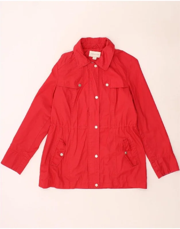 Fashion-forward Women's Wear MONSOON Womens Utility Jacket UK 12 Medium Red Cotton