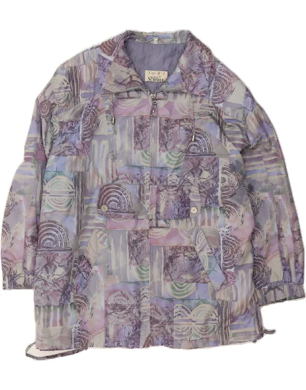 Women's Clothes SCHERER Womens Abstract Pattern Windbreaker Coat UK 16 Large Multicoloured Women's Clothes SCHERER Womens Abstract Pattern Windbreaker Coat UK 16 Large Multicoloured