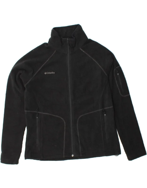 Stylish Clothes For Women COLUMBIA Womens Fleece Jacket UK 18 XL Black Polyester