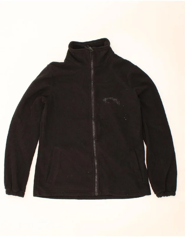 Woman Clothing MOUNTAIN WAREHOUSE Womens Fleece Jacket UK 10 Small Black Polyester