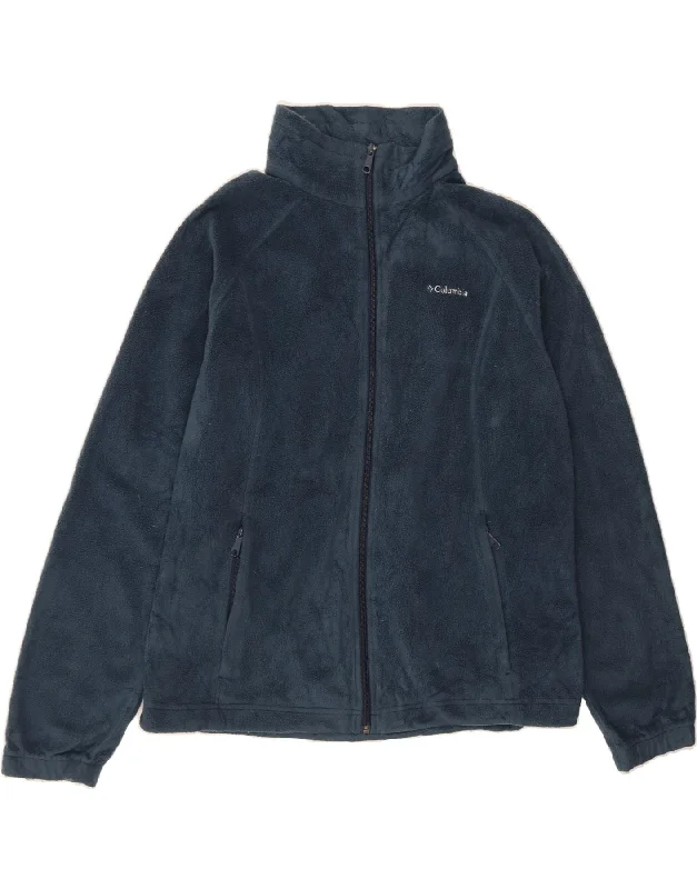 Flash Sale Event COLUMBIA Womens Fleece Jacket UK 18 XL Navy Blue Polyester