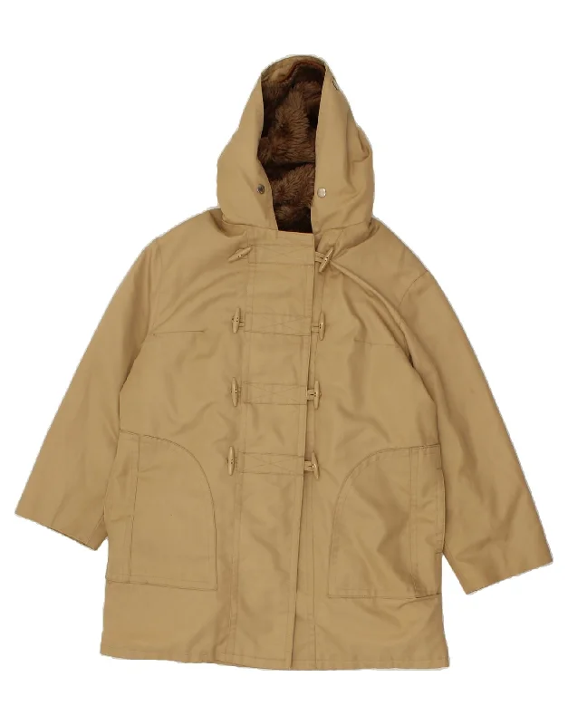 Versatile Women's Clothing for All Occasions VINTAGE Womens Hooded Duffle Coat UK 18 XL Beige Polyacrylic Versatile Women's Clothing for All Occasions VINTAGE Womens Hooded Duffle Coat UK 18 XL Beige Polyacrylic