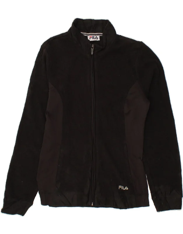 Clothing Store FILA Womens Fleece Jacket UK 14 Medium Black