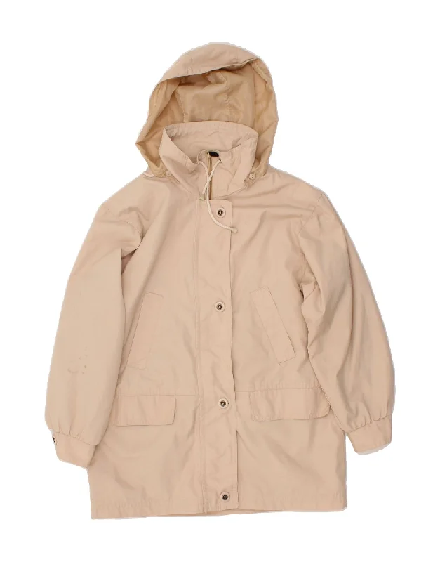 High End Fashion ANUCCI Womens Hooded Parka Jacket UK 14 Large White