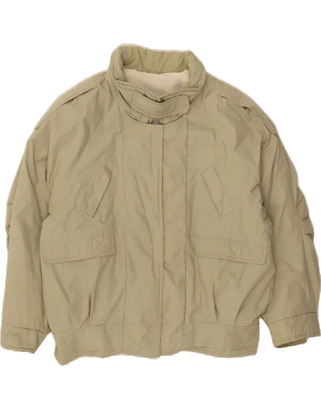 Casual Apparel For Women VINTAGE Womens Windbreaker Jacket UK 18 XL Khaki