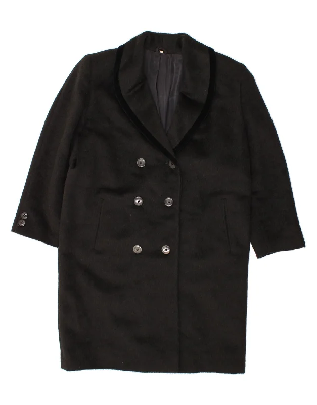 Women's Stylish Outerwear PIACENZA Womens Oversized Double Breasted Coat IT 42 Medium Black Women's Stylish Outerwear PIACENZA Womens Oversized Double Breasted Coat IT 42 Medium Black