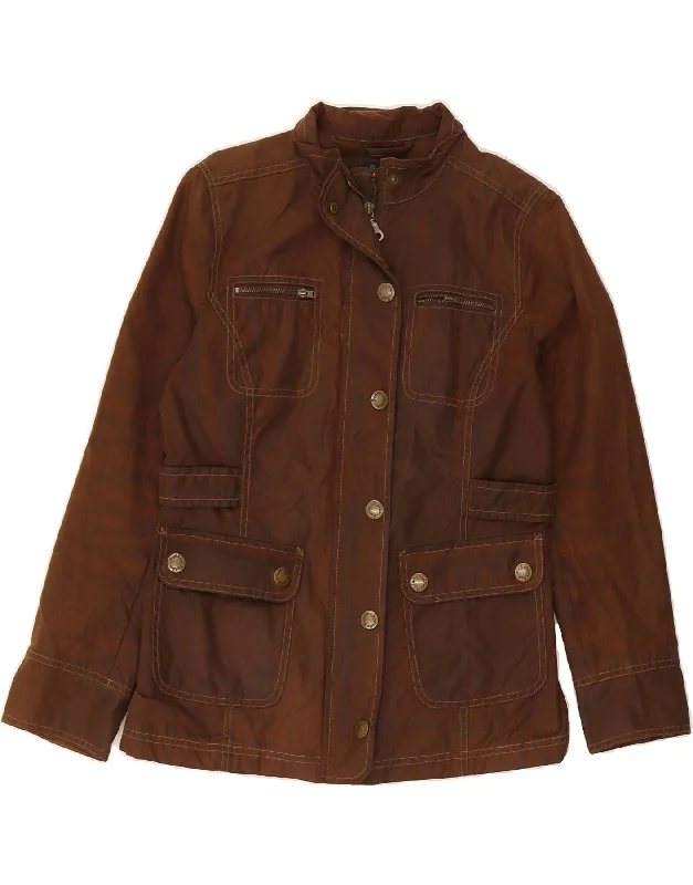 Elegant Fashion BODEN Womens Waxed Cotton Jacket UK 10 Small Brown Cotton