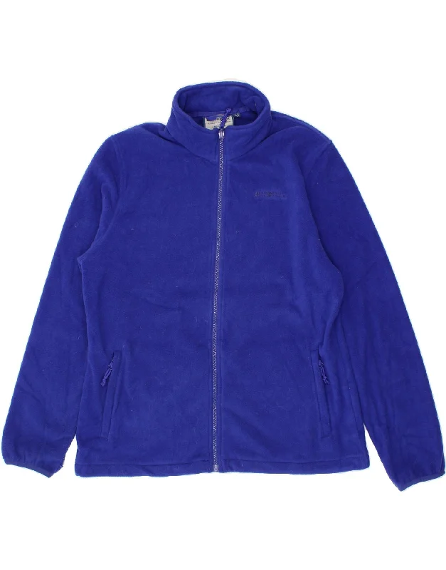 Contemporary Women's Clothing MOUNTAIN WAREHOUSE Womens Fleece Jacket UK 16 Large Blue Polyester