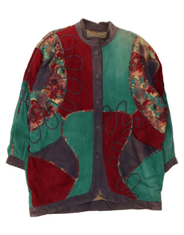Online Clothing Stores MADDOX Womens Oversized Suede Coat EU 46 XL Multicoloured Colourblock Online Clothing Stores MADDOX Womens Oversized Suede Coat EU 46 XL Multicoloured Colourblock