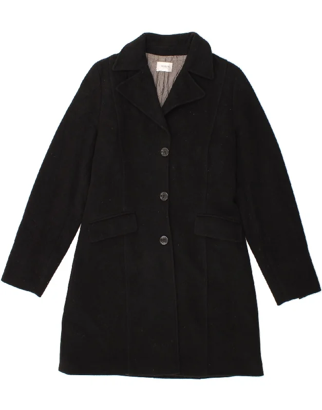Women's Evening Wear MOTIVI Womens Overcoat UK 16 Large Black Virgin Wool