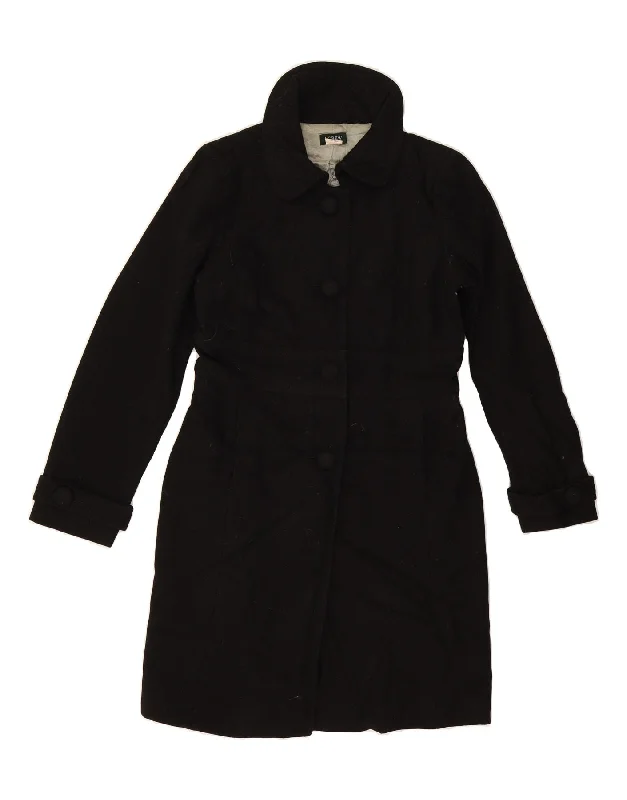 Effortless Chic for Women J. CREW Womens Overcoat US 6 Medium Black Wool