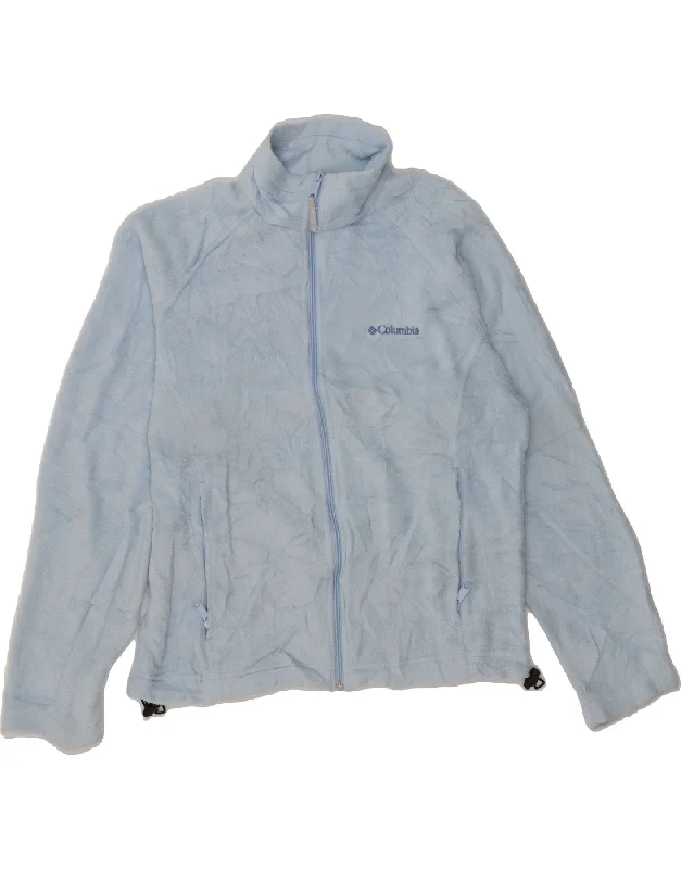 Women's Transitional Outfit COLUMBIA Womens Fleece Jacket UK 14 Medium Blue Polyester Women's Transitional Outfit COLUMBIA Womens Fleece Jacket UK 14 Medium Blue Polyester
