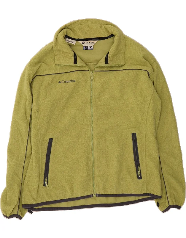 Women's Holiday Outfit COLUMBIA Womens Fleece Jacket UK 18 XL Green Polyester
