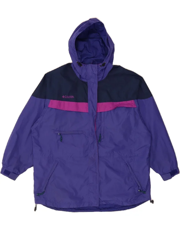 Best Online Clothing Boutiques COLUMBIA Womens Oversized Hooded Rain Jacket UK 18 XL Purple Colourblock Best Online Clothing Boutiques COLUMBIA Womens Oversized Hooded Rain Jacket UK 18 XL Purple Colourblock