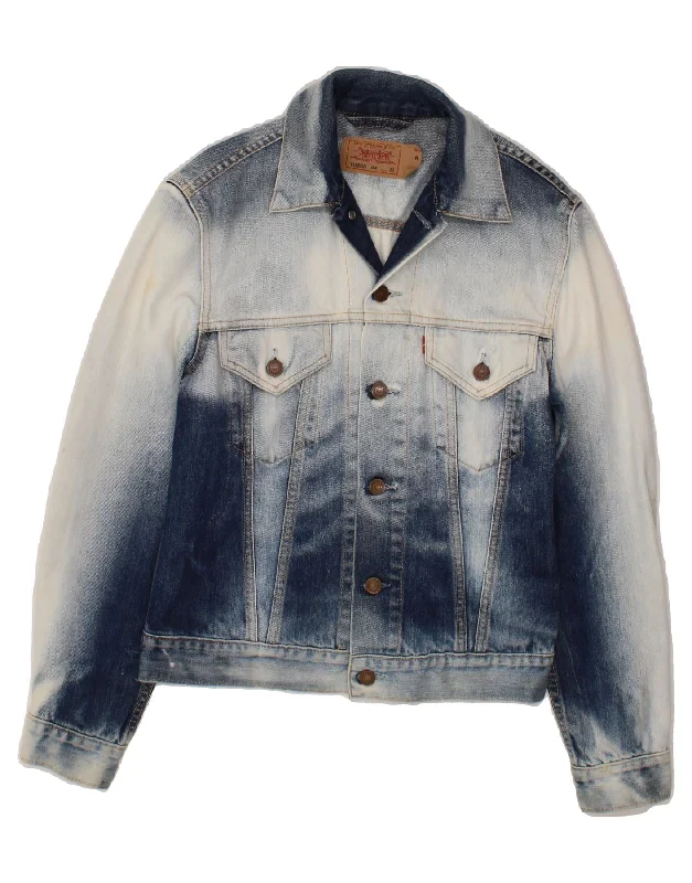 Trendy Women's Apparel LEVI'S Womens Denim Jacket UK 14 Medium Blue Colourblock Cotton Trendy Women's Apparel LEVI'S Womens Denim Jacket UK 14 Medium Blue Colourblock Cotton