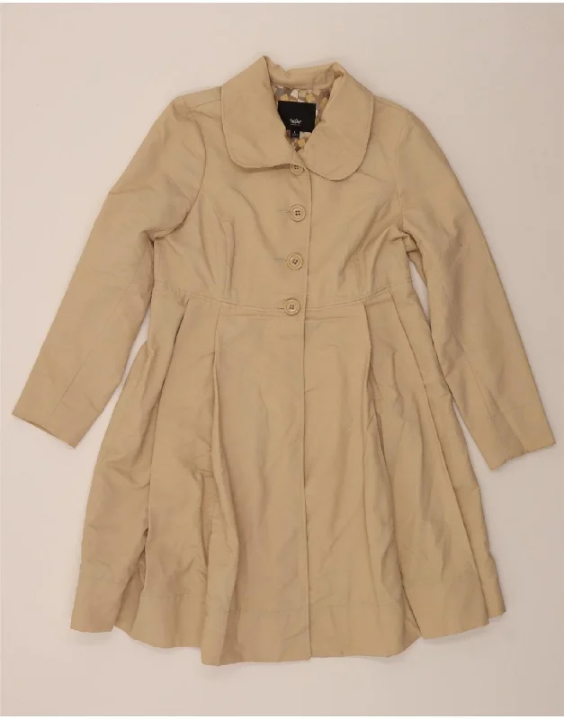 Exclusive Online Sale MOSSIMO Womens Trench Coat UK 16 Large Beige Cotton