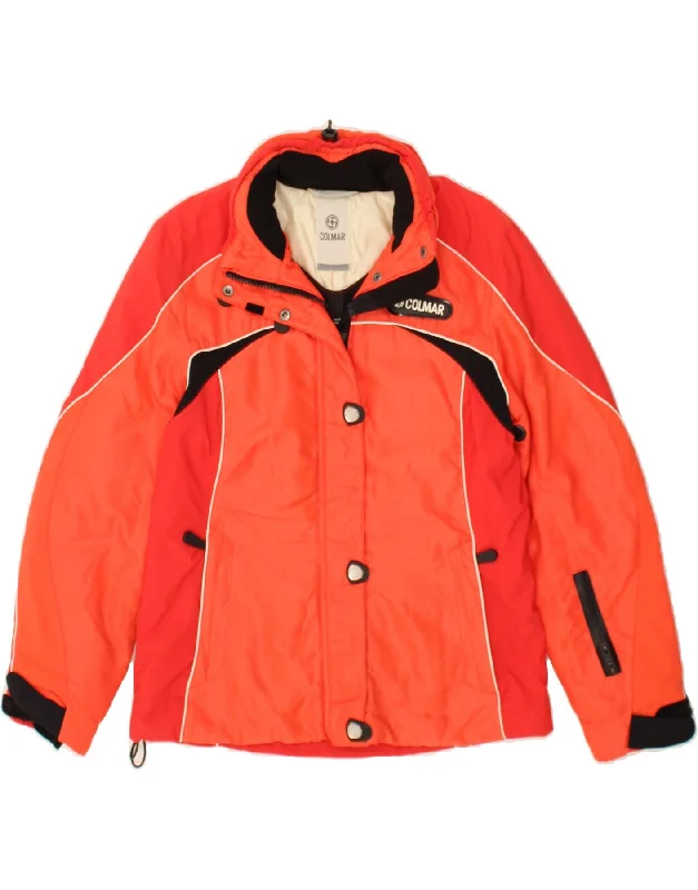 Women's Workout Clothing COLMAR Womens Hooded Waterproof Jacket IT 40 XS Orange Colourblock Women's Workout Clothing COLMAR Womens Hooded Waterproof Jacket IT 40 XS Orange Colourblock